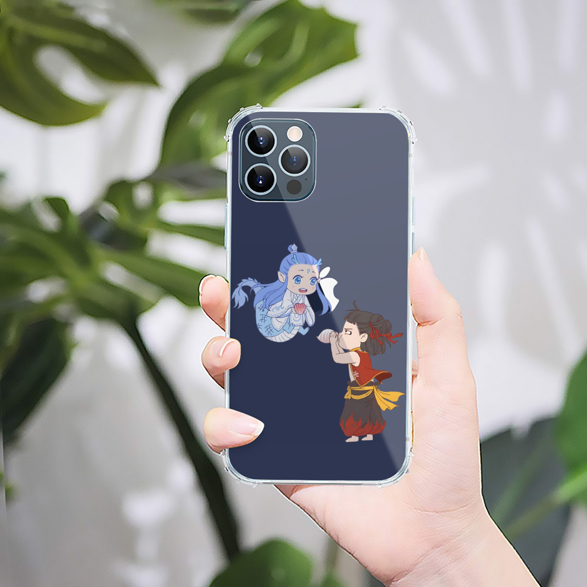 （画像用） Ne Zha 2 ナタ 魔童の大暴れ 【iPhone 12シリーズ対応】透明スマホケース（クリアソフトケース）